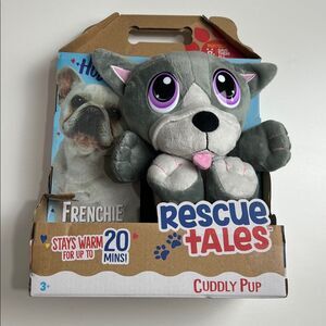 Little Tikes Rescue Tales Cuddly Pup Frenchie Microwavable Pouch NEW